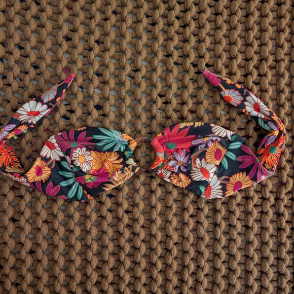 Montce Bandeau Bikini Top Janeane Floral Tori M - Picture 2 of 7